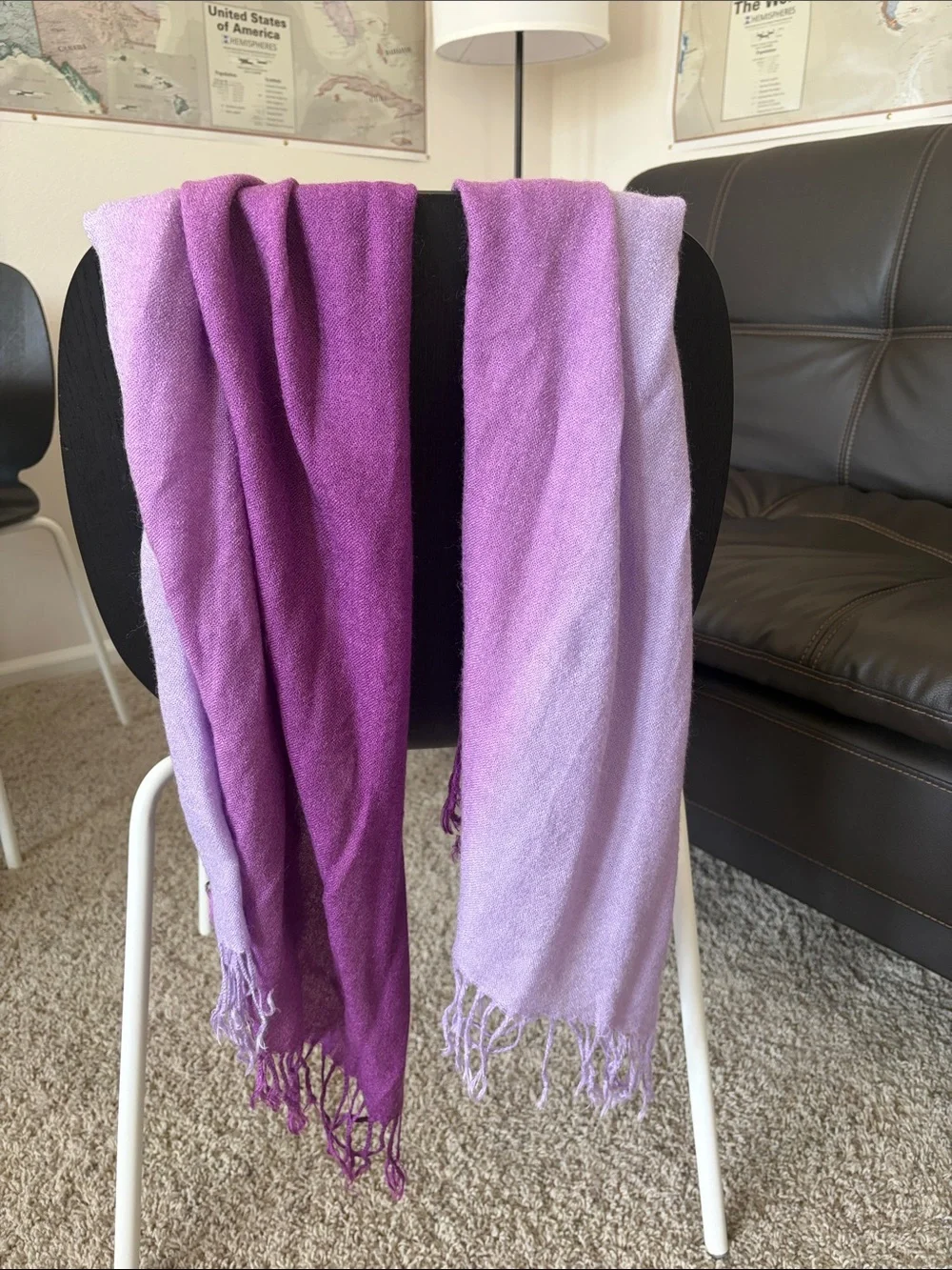 Purple Ombre Scarf or Wrap